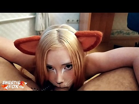 ❤️ Kitsune swallow dick agus cum ina bhéal ❤️❌ Físeán fucking linn ❤